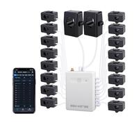 Smart Home Energy Monitor with 16 50A Circuit Level Sensors, Measure Real-Time Power Use, Easy Access to Power Data and History with Mobile App (16