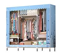 Smart Home,Fabric Clothes Closet Storage Organizer for Bedroom - Wardrobe Portable Canvas Shelves, Fabric Wardrobes