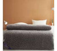 Smart Home Gadgets, Wool Fleece Fitted Mattress Cover Pad,Winter Wool Bed Topper with Straps,Soft Foldable Breathable Underblanket for Floor, Guest, Bed, S