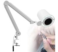 Smart Home,Professional Nail Dust Collector Pedicure, Overhead Manicure Vacuum Cleaner Extractor Table Mount Clamp for Salon Acrylic Nails, 80W Powerful Fan Suction Led Dimmable La