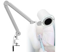 Smart Home,Professional Pedicure Nail Dust Collector, 80W Manicure Vacuum Cleaner Acrylic Dust Extractor Dimmable Lamp Table Mounted for Nail Salon Spa, Powerful Fan Suction