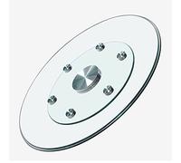 Smart Home,Tempered Glass Turntable for Dining Table - 200kg Capacity for 360° Rotating Serving Plate - Hotel Quality Round Table Turntable