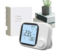 Smart Home Thermostat - Wireless Digital Display Monitor | Smart Controller | App and Voice Control for Family Home Indoor Office Bedroom Living Room