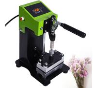 Smart Home,Transfer Machine 2.4" X 4.7" Mini Manual Heat Presser Portable Double Heat Press Machine, LCD Controller Heat Transfer Sublimation Print