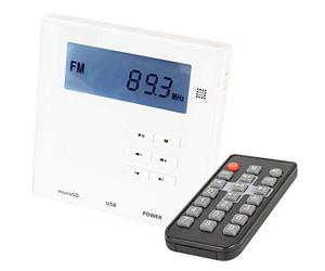 SMART HOME WALL MOUNTED BLUETOOTH AMPLIFIER - Mini Music Amp System *WORKS WITH ECHO/ALEXA* - Stereo HiFi Accessories Kit - Compact Wireless FM Receiver Audio Sound Player - Home & Kitchen - Loops