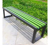 Smart Home,Wooden Weatherproof Garden Bench with Backrest - Solid Wood and Metal Outdoor Bench Seat for Patio, Garden, Porch - Garden Furniture for Re