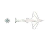 Smart House GB 10mm Plasterboard Cavity Wall Heavy Duty Fixings Plugs with Screws (1) - Drywall