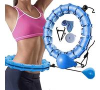 Smart Hula Hoop for Adults, Weighted Hoola Hoops 27 Knots Detachable Ring Adjustable Size, Hula Hoops with Auto-Spinning Ball 360 Degrees Spinning No Fall for Kids and Adults Exercise and Fitness