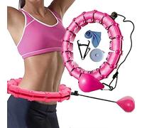 Smart Hula Hoop for Adults, Weighted Hoola Hoops 27 Knots Detachable Ring Adjustable Size, Hula Hoops with Auto-Spinning Ball 360 Degrees Spinning No Fall for Kids, Adults Exercise and Fitness