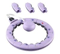 Smart Hula Loop with Counter, Weighted Fitness Loop for Adults, Detachable 13 Sections, 360° Massage, Adjustable Size up to 231 lbs / 105 kg, Home Abdominal Exercise Equipment