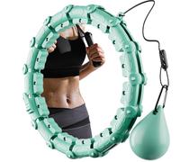 Smart Hula Ring Hoops, Weighted Hula Circle 24 Detachable Knots Fitness Ring With Weighted Ball, Gymnastic Ring, Adult Kids Exercise Hoop for Weight Loss, Body Sculpting Machine