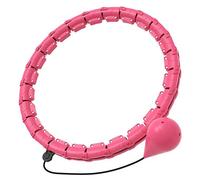 Smart Hula Ring Hoops, Weighted Hula Hoop for Adults, 24 Knots Detachable & Size Adjustable Smart Hoola Hoop with Auto Rotation and 360-degree Massage, Thin Waist Exercise