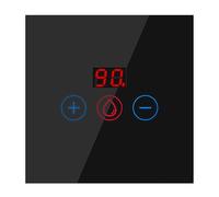 Smart Immersion Heater Timer Switch, 20A WIFI Smart Water Heater Timer Switch, Smart Wall Touch Boiler Switch, Smart Life, Light Timer Switch, Power Monitor-black