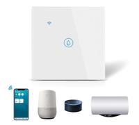 Smart Immersion Heater Timer Switch 40A 8000W WiFi Smart Switch with Timer APP Remote Control Smart Touch Boiler Switch compatible with Amazon Alexa & Google Assistant