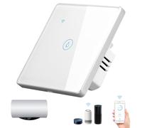 Smart Immersion Heater WiFi Switch with Timer, 40A 8000W, Works with Alexa & Google Assistant (White)
