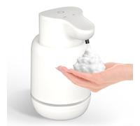 Smart Infrared Automatic Soap Dispenser, 420mL Touchless Foaming, 4 Adjustable Modes, USB Rechargeable for Bathroom Sink