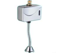 Smart Infrared Sensor Urinal Flusher Automatic Wall Mounted Copper Water Valve Silver Finish With Dual Flush Cycle For Battery Operated Touchless System For Public And Private Bathrooms(B Up)