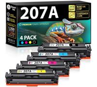 Smart Ink Compatible 207A Toner Cartridge Multipack Replacement with Chip for HP 207A HP 207X (Black & C,M,Y) for Color Laserjet Pro MFP M283fdw M282nw M283cdw M283fdn Color Laserjet Pro M255dw M255nw