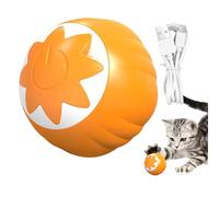 Smart Interactive Cat Toy Ball - Pumpkin Design Dog Toys Interactive Ball,Teeth Grinding Rolling Ball Bite-Resistant For Home Pet