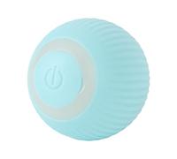 Smart Interactive Cat Toy, Electric Silicone Slim Cat Toy, Gravity Smart Roller Ball with Automatic Obstacle Avoid Moving Bouncing for Cat Dog Puppy (Blue)