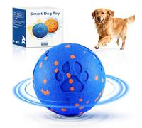 Smart Interactive Dog Toy, Automatic Moving Rotating, Bouncing Chew Toys, E-TPU Material, IPX7 Waterproof Active Rolling Ball Dog Toys for Medium Large Dog, Keeps them Busy and Entertained (Blue)