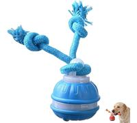 Smart Interactive Rechargeable Dog Ball - Automatic Motion Training Toy, Active Rolling Ball with Tail for Dogs, The Ultimate Chase Buddy Dog Toy for for Mental Stimulation & Energetic Pets (Blue)