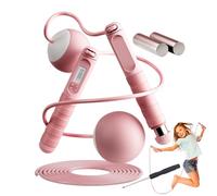 Smart Jump Rope,Data Tracking with Ball Bearings | Smart Jump Rope Weighted | for Ladies Teens Adults Students Home Gym Travel Park Dorm Room Small Space