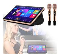 Smart Karaoke Machine with 18.5 Inch Touch Screen & 2 Wireless Microphone, 4K Karaoke System, Built-in 4T High-speed Hard Drive, for Family Bar Party