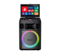 Smart Karaoke Machine with Screen & Lyrics Display, 14.1 Inch HD Screen, Dual Wireless Microphones, Up to 400W Power Speaker, Karaoke Machine for Adults or Music Lovers (Large)