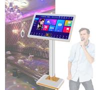 Smart Karaoke Machine with Touch Screen, 20+ Languages, App Control, Recording, for Home Party