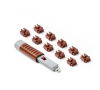 Smart Keeper RJ45 Port Lock with Key - 10 Locks 1 Key (Brown)