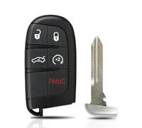 Smart Key Fob Replacement Fit for Chrysler 300/Dodge Charger/Challenger/Dart 2011-2018 5-Button Remote with Start 05026676AH/AC, 56046759AF M3N-40821302 433MHz