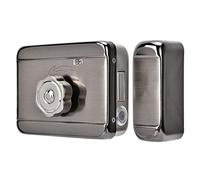 Smart Keyless Electronic Door Lock - Advanced Securi System with Single Head Access Control for Home & Office - Silver h