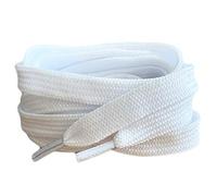 Smart Laces 150cm / 59” White Flat Trainer Shoe laces ideal replacement laces for adults or kids Trainers sneakers athletic sports shoes football rugby boots Shoelaces