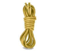 Smart Laces Yellow 70cm/27 Thin Round 2-3mm Waxed Cotton Shoe Laces, Ideal Mens Work Office Dress Shoes, Brogues, Leather Oxford, Replacement Shoe Laces