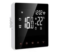 Smart LCD Thermostat for Floor Heating, WiFi Temperature Controller for AC230V, Ideal for Homes, Offices, ABS+Mystical/Fantasy Retardant PC (white back orange button 16A)