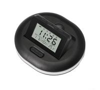 Smart LED Alarm Clock Featuring Vibration, Dual Alarm Scheduling, Snooze Function, Countdown Timer, and Time/Date/Week/Temperature Display (Black)