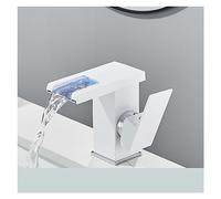 Smart LED Bathroom Basin Faucet 3 Color Changes Hot and Cold Water Mixer Taps Hydroelectric Power Touchless Motion Sensor
