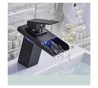 Smart LED Bathroom Basin Faucet 3 Color Changes Hot and Cold Water Mixer Taps Hydroelectric Power Touchless Motion Sensor