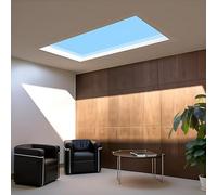 Smart LED Blue Sky Ceiling Light, Home Indoor Artificial Skylight with Natural Light Effect, Recessed Lighting for Basements, Kitchens, Bedrooms, Living Rooms, Hallways, and Bathrooms(60 * 30 * 16 CM)