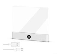 Smart LED Book Light, Rechargeable Clip On Reading Light, 3 Color Modes, Eye Protection, Adjustable Brightness, 1200mAh Battery, Portable Lamp For Bed Night(White)