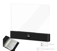 Smart LED Book Light, USB Rechargeable Clear Full Page Book Light with 3 Colors and Timer, Dimmable LED Panel Books Lamp Night Lights, Page Glow Reading Lights, Flat Pages Booklight for Men Women(A)