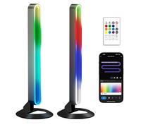 Smart LED Light Bars, 11" RGB+IC Gaming Lights, 16 Million Colors Multilayer Mirror Desk Lamp with Music Sync Mode, Dimmable Light Bar for PC/TV Backlight, Mood Lighting for Living Room, Bedroom