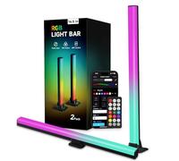 Smart LED Light Bars, RGB Light Bar 16 Million Colors, Smart Light Bars with Three Control Mode, 400 Lumen, Cool & Warm Light, 24 Dynamic Modes, Music Sync Modes for PC, TV, Room Decoration, 42CM