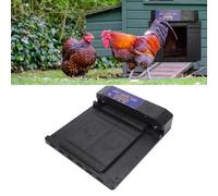 Smart LED Screen Automatic Chicken Coop Door with Timer, Chicken Coop Door Double Open Design for Poultry Breeders and Backyard Livestock Keepers