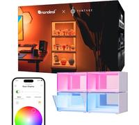 Nanoleaf x Fantaqi EXPO Smart LED Display Case Starter Kit (4-Pack) Stackable Screen Mirror/Music Reaction App/Voice/Manual Control