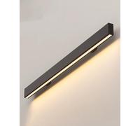 Smart LED Stair Support Handrail, Modern Matte Aluminum Home Commercial Safety Railing, Lighting Stairway Wall Balustrade for Indoor Outdoor(Right,90cm/35in/3ft)