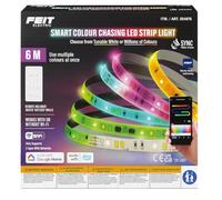 Smart LED Strip Light, Multi-Colored, 6m Length, Color Chasing Effects, Voice Control, Smart Home Compatible, App Control, Modern Style, Indoor Use