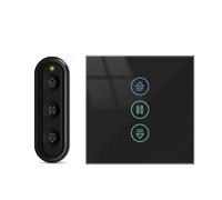 Smart Life Roller Shutter Blinds Black Switch and Remote Percentage Control Timer Work with Assistant
