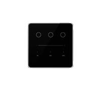 Smart Light Dimmer Switch, 3 Gang, Works with Alexa, Google Home, Tuya App, Neutral Wire Required, Tuya Zigbee Hub Required (Black)